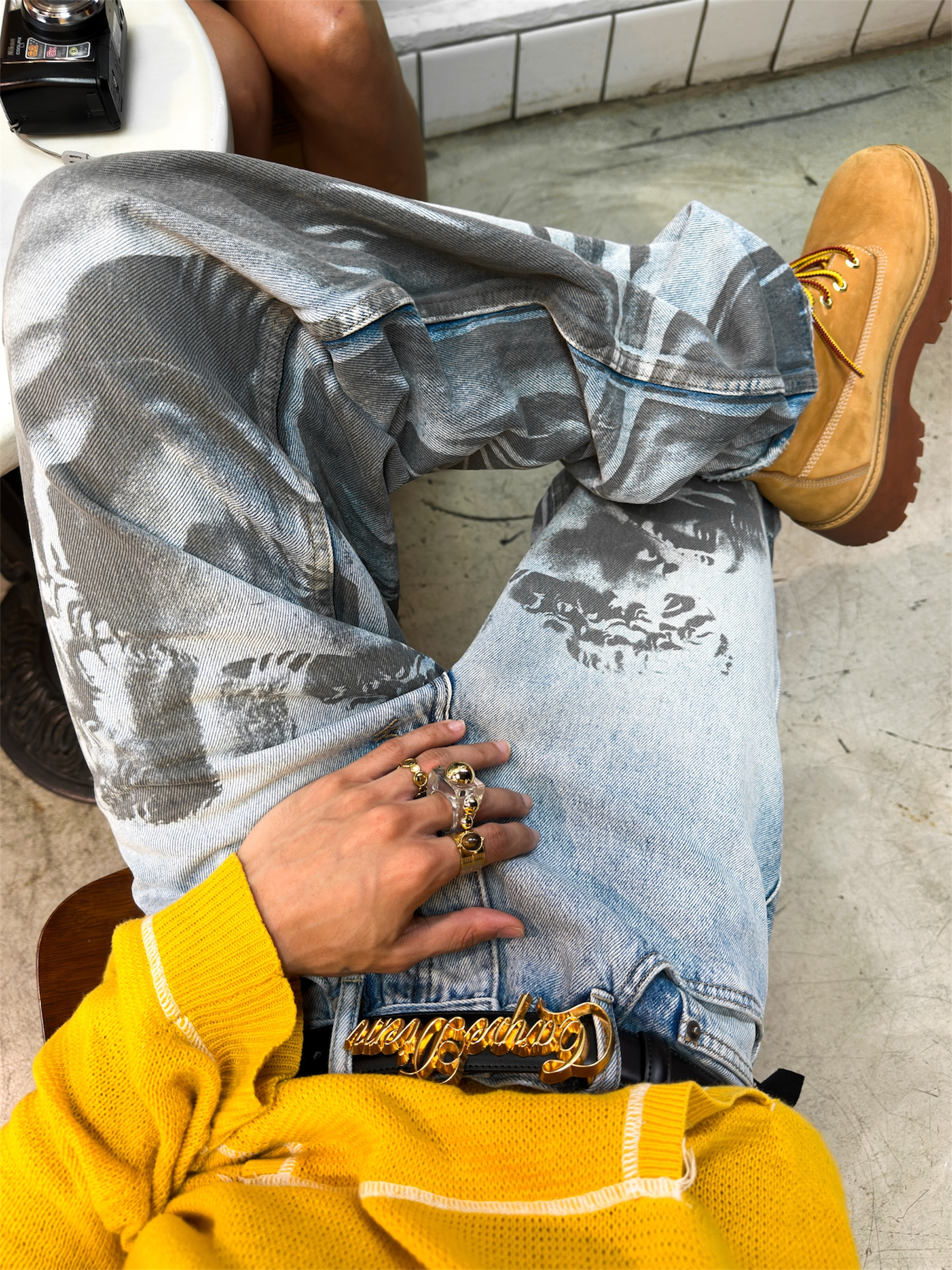 CEINTURE CARPE SCRIPT OR