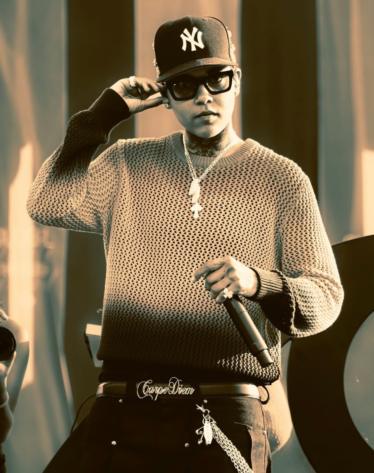 CEINTURE CARPE SCRIPT OR